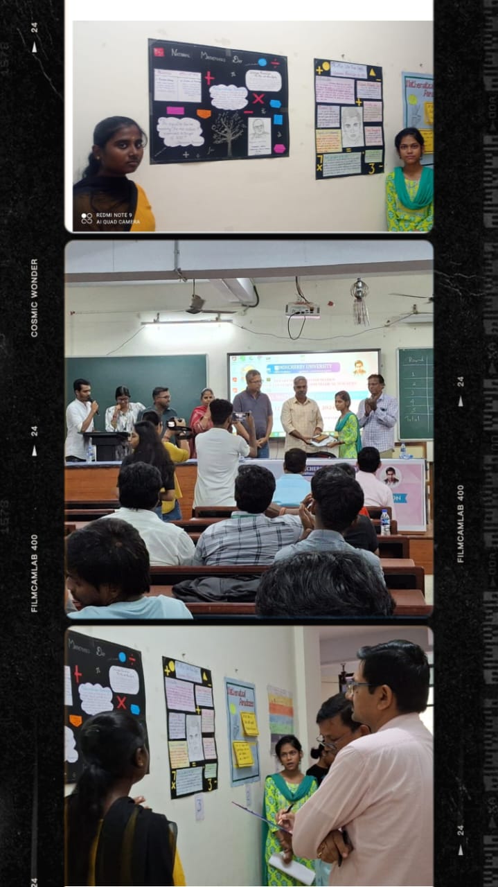 POSTER PRESENTATION - PARTICIPATED IN PONDICHERRY UNIVERSITY